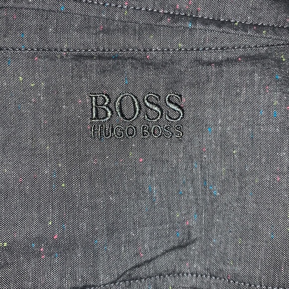 Hugo Boss mens XXL long sleeve speckled shirt - Picture 10 of 10